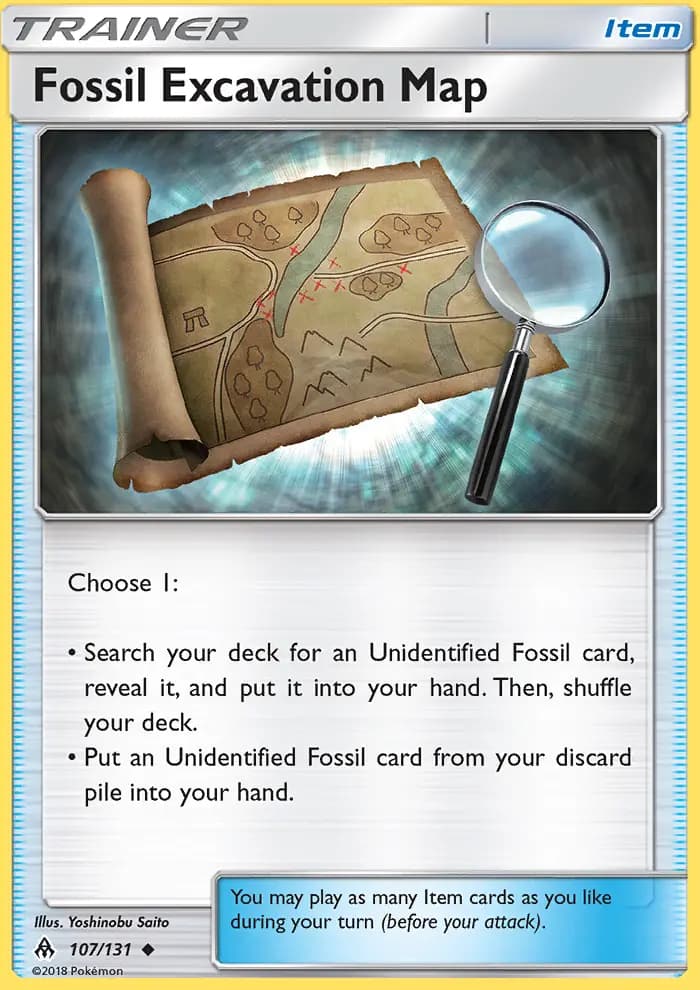 Fossil Excavation Map #107 — Forbidden Light