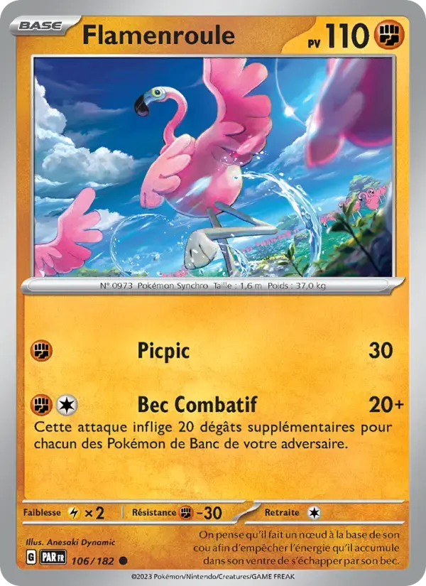 Carte Pokémon Flamenroule #106 — Faille Paradoxe