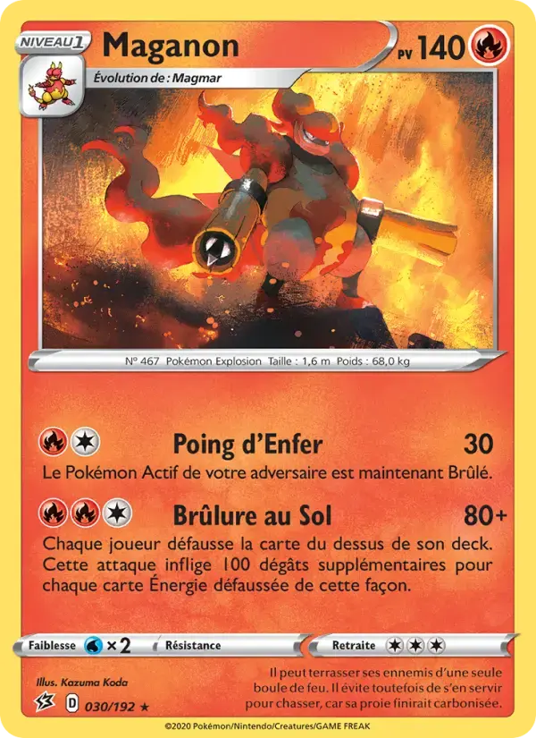 Carte Pokémon Maganon #30 — Clash des Rebelles