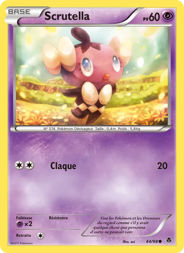 Carte Pokémon Scrutella #44 — Pouvoirs Émergents