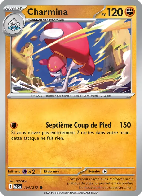 Carte Pokémon Charmina #104 — Héros Transcendants