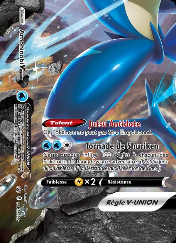 Carte Pokémon Amphinobi V-UNION #SWSH157 — Promos Épée et Bouclier