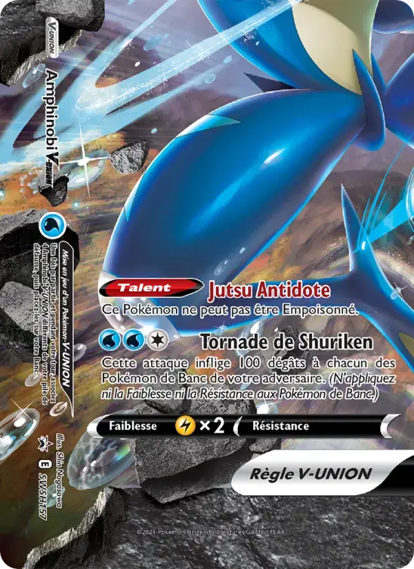 Carte Pokémon Amphinobi V-UNION #SWSH157 — Promos Épée et Bouclier