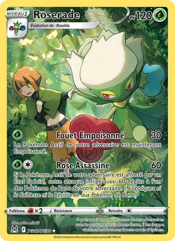 Carte Pokémon Roserade #TG02 — Origine Perdue