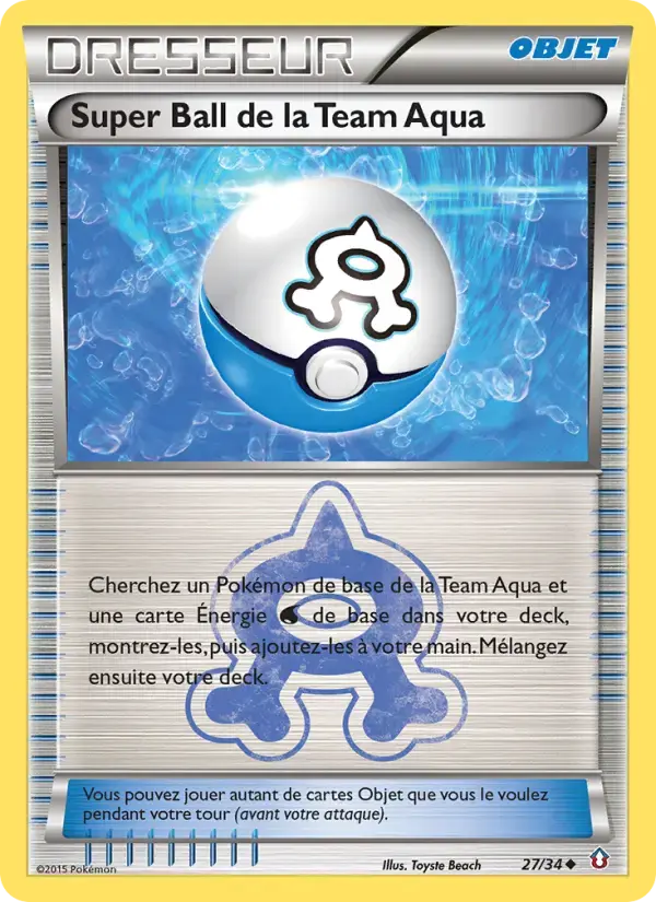 Carte Pokémon Super Ball de la Team Aqua #27 — Double Danger