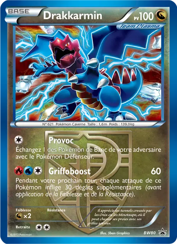 Carte Pokémon Drakkarmin #BW80 — Promos Noir et Blanc