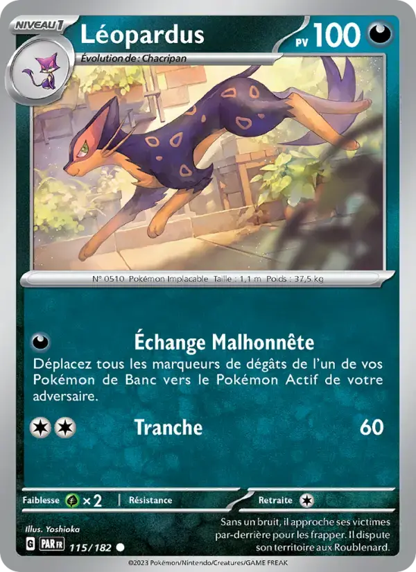 Carte Pokémon Léopardus #115 — Faille Paradoxe