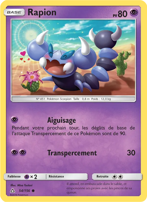 Carte Pokémon Rapion #54 — Ultra-Prisme