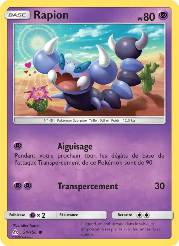 Carte Pokémon Rapion #54 — Ultra-Prisme