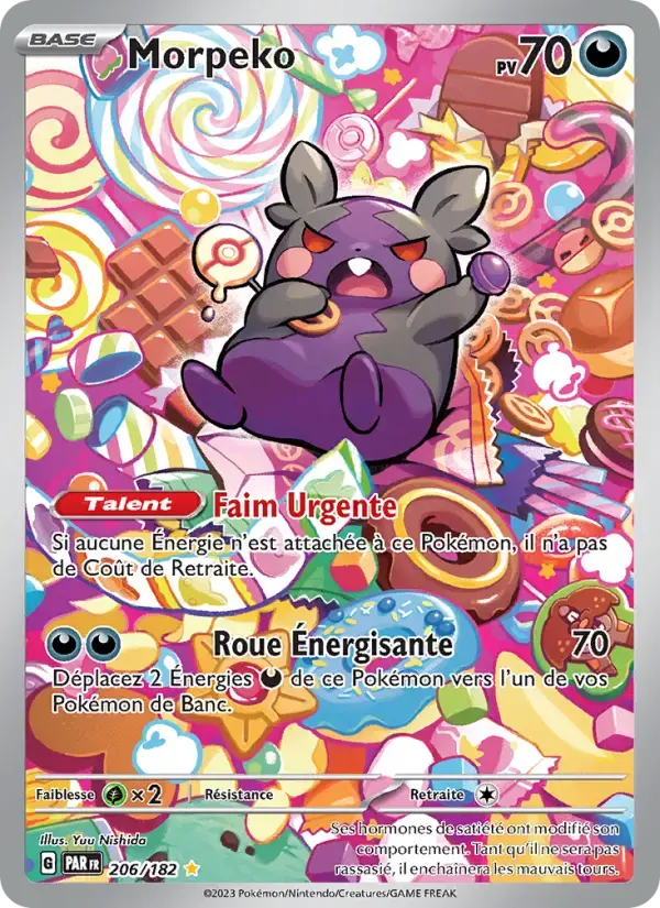 Carte Pokémon Morpeko #206 — Faille Paradoxe