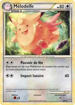 Carte Pokémon Mélodelfe #1 — L'Appel des Légendes