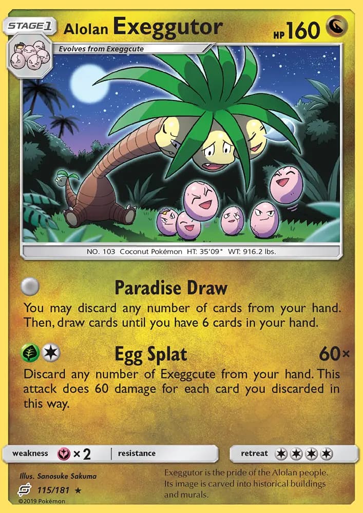 Alolan Exeggutor #115 — Team Up