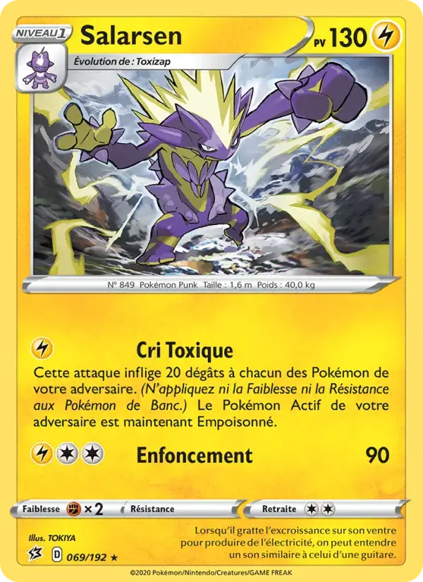 Carte Pokémon Salarsen #69 — Clash des Rebelles