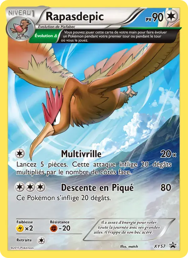 Carte Pokémon Rapasdepic #XY57 — Promos X&Y