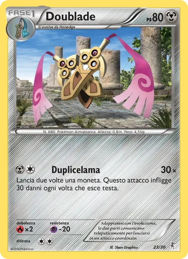 Doublade #23 — XY Trainer Kit (Bisharp)
