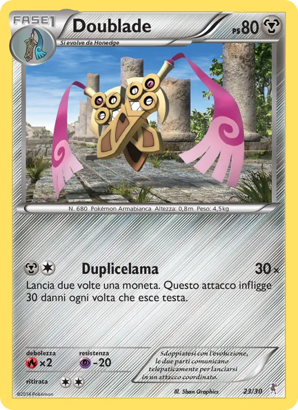 Carte Pokémon Dimoclès #23 — Kit du Dresseur XY (Scalproie)