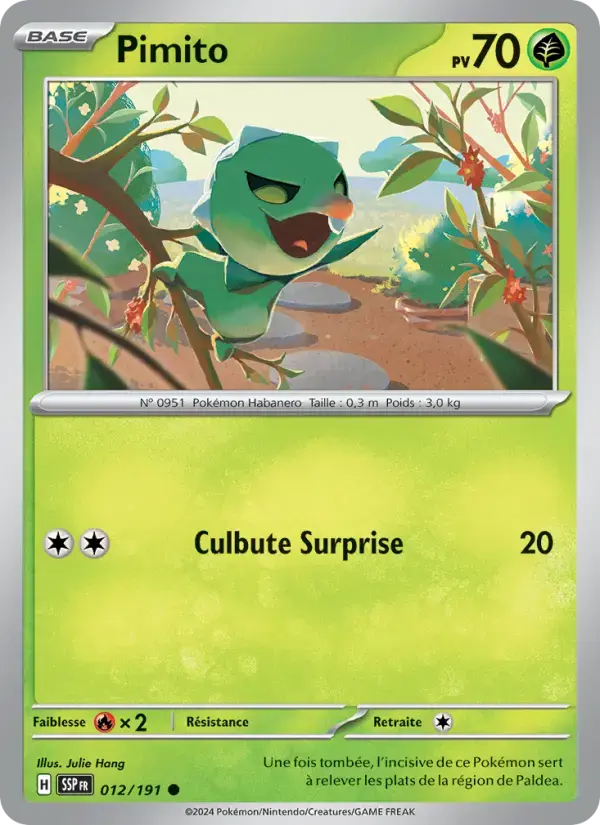 Carte Pokémon Pimito #012 — Étincelles Déferlantes