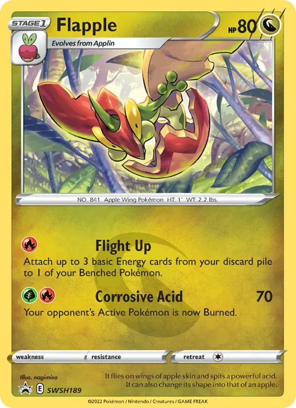 Carte Pokémon Flapple #SWSH189 — Promos Épée et Bouclier