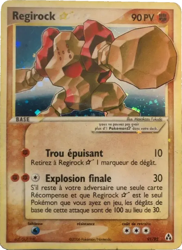 Carte Pokémon Regirock ☆ #91 — Créateurs de Légendes