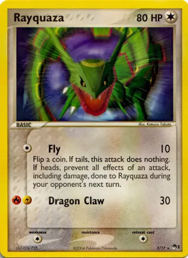 Carte Pokémon Rayquaza #3 — POP 1