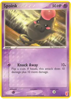 Carte Pokémon Spoink #7 — Kit du Dresseur EX 2 (Posipi)