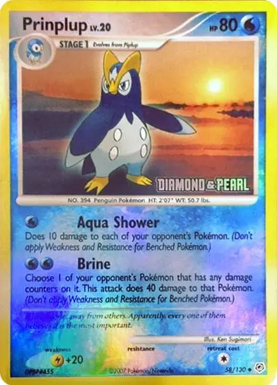 Carte Pokémon Prinplouf #058 — Burger King Promos