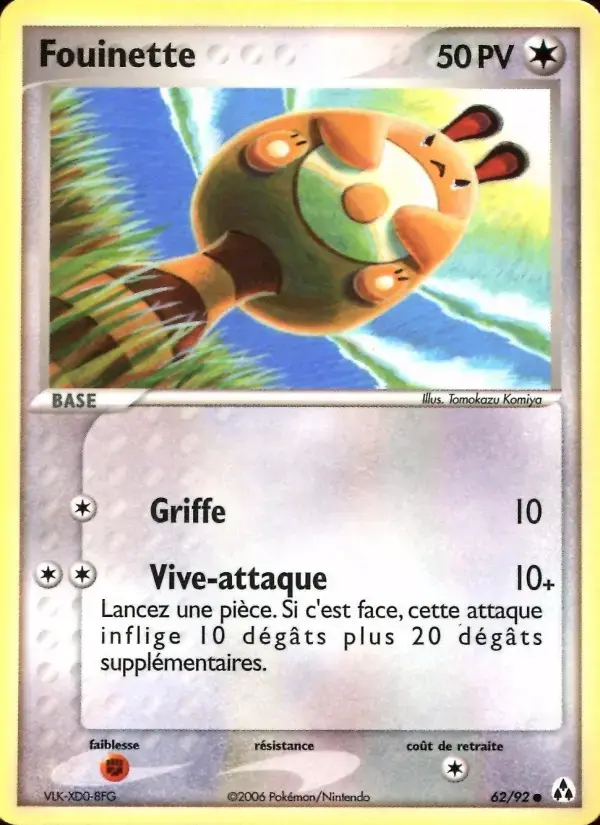 Carte Pokémon Fouinette #62 — Créateurs de Légendes