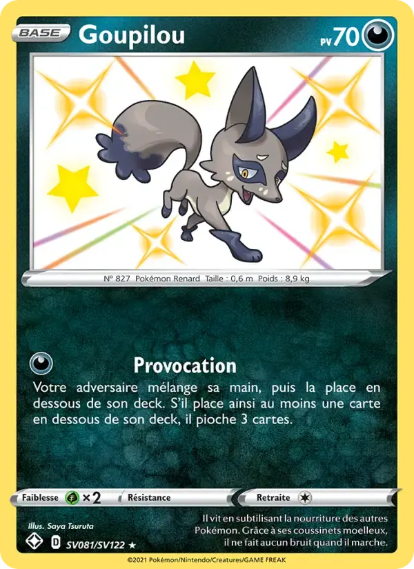 Carte Pokémon Goupilou #SV081 — Destinées Radieuses