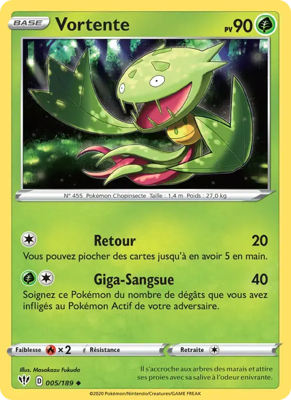 Carte Pokémon Vortente #5 — Ténèbres Embrasées