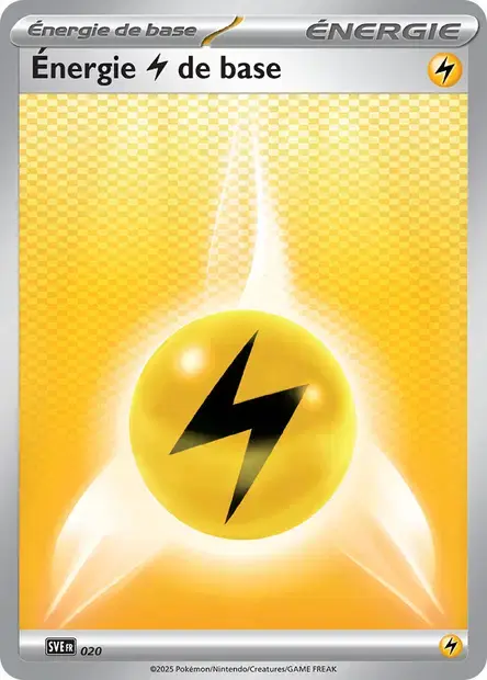 Carte Pokémon Énergie Electrik #020 — Énergies Écarlate et Violet