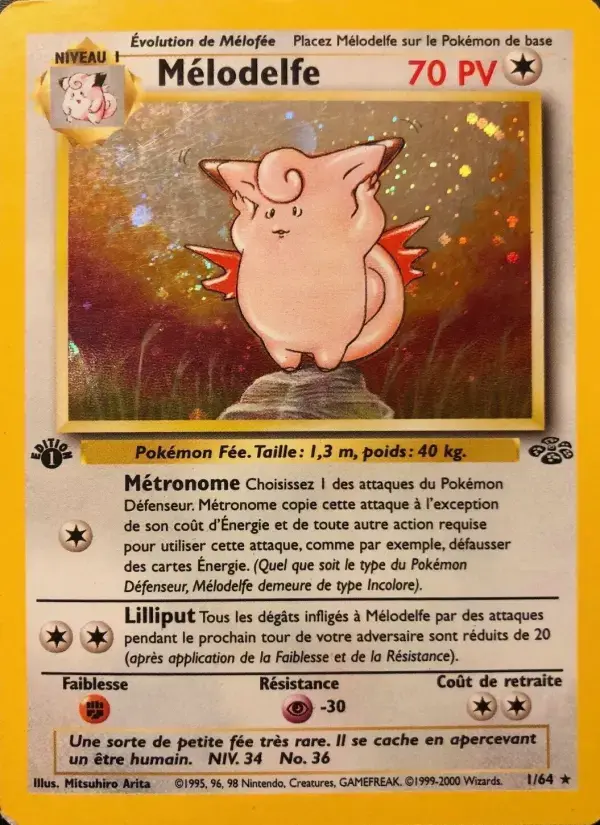 Carte Pokémon Mélodelfe #1 — Jungle