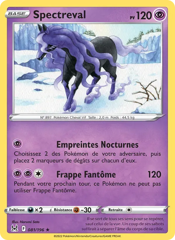Carte Pokémon Spectreval #081 — Origine Perdue