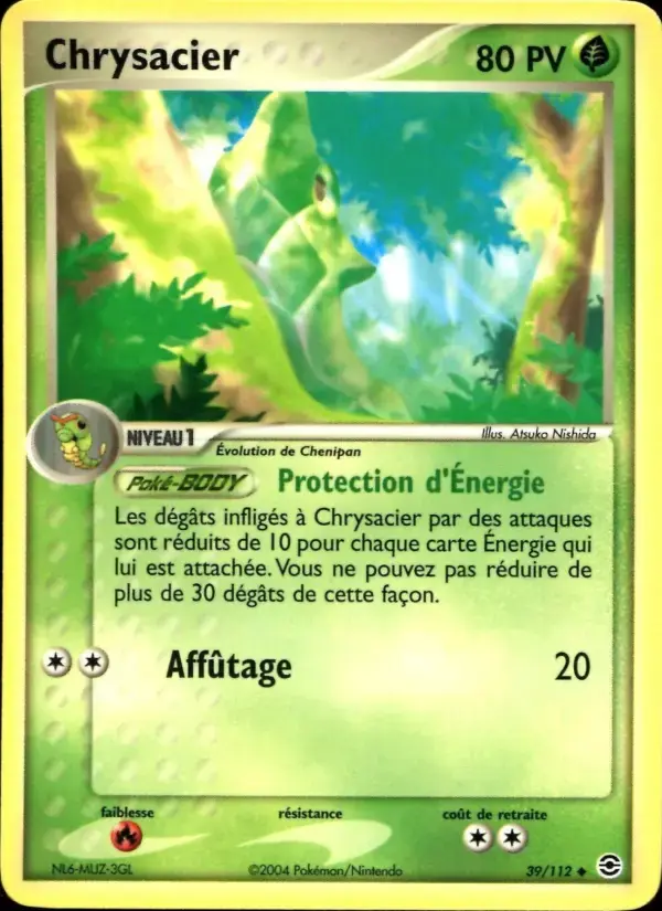 Carte Pokémon Chrysacier #39 — Rouge Feu & Vert Feuille