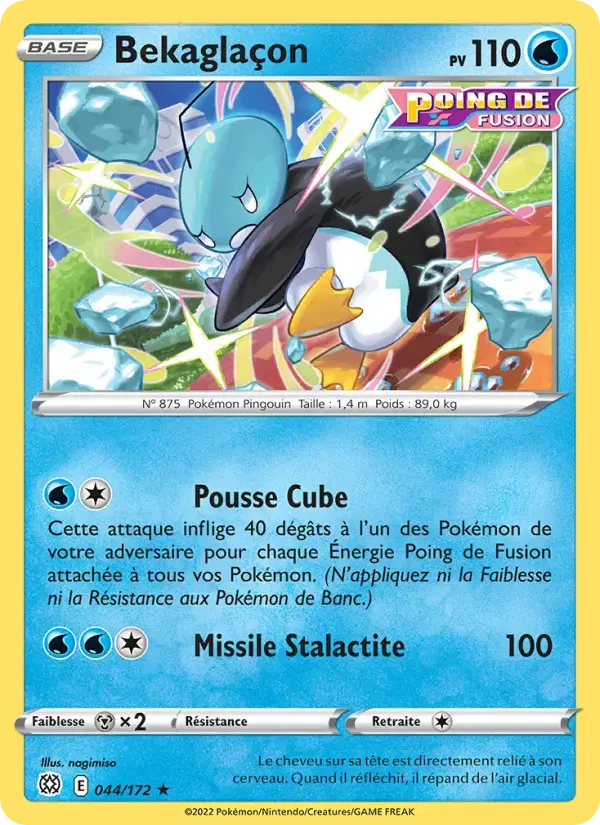 Carte Pokémon Bekaglaçon #044 — Stars Étincelantes