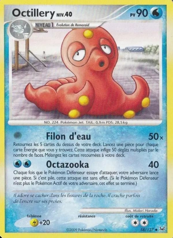 Carte Pokémon Octillery #58 — Platine