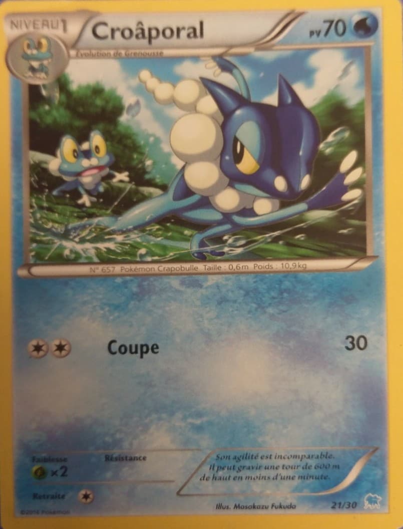 Carte Pokémon Croâporal #21 — Kit du Dresseur XY (Suicune)