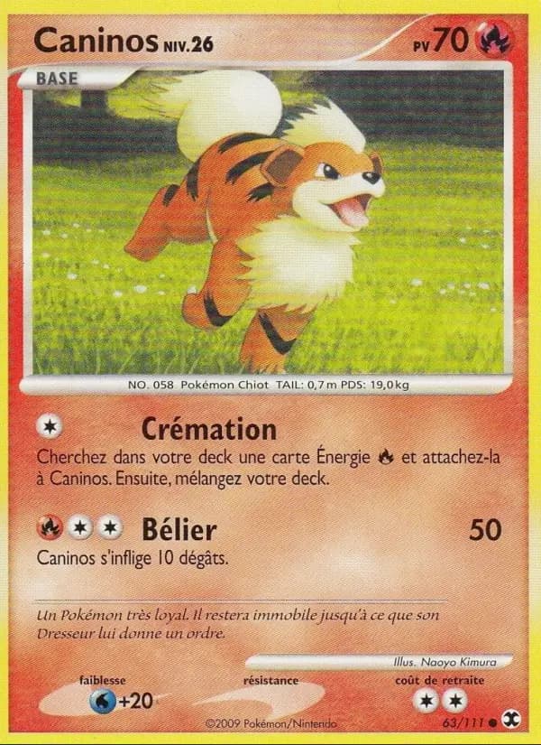 Carte Pokémon Caninos Niv. 26 #63 — Rivaux Émergeants