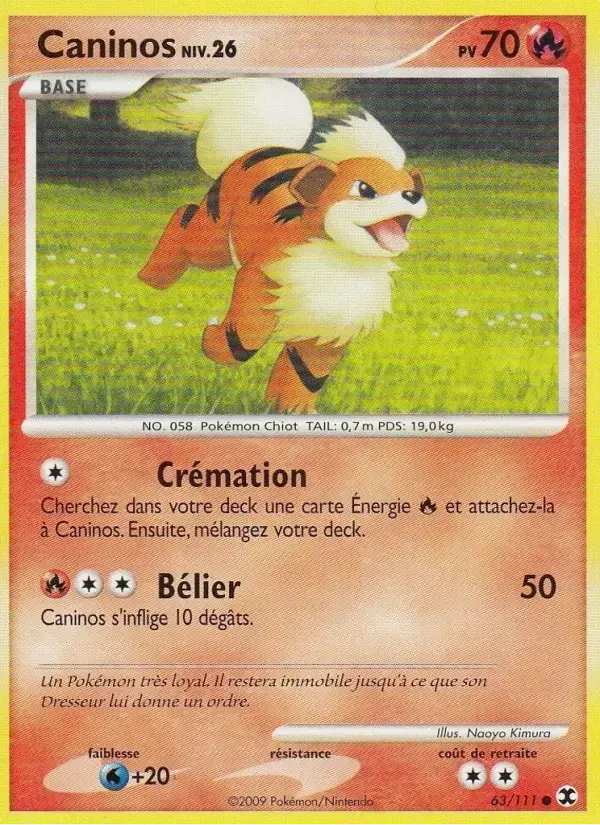 Carte Pokémon Caninos Niv. 26 #63 — Rivaux Émergeants