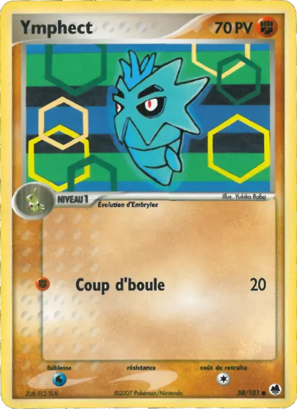 Carte Pokémon Ymphect #058 — Île des Dragons