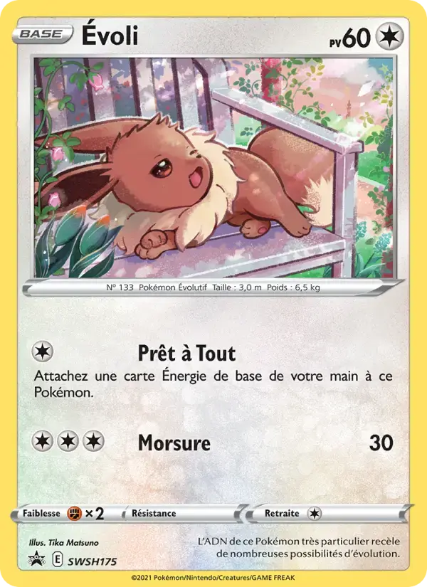 Carte Pokémon Évoli #SWSH175 — Promos Épée et Bouclier