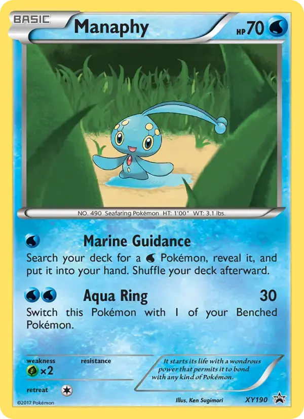 Carte Pokémon Manaphy #XY190 — Promos X&Y