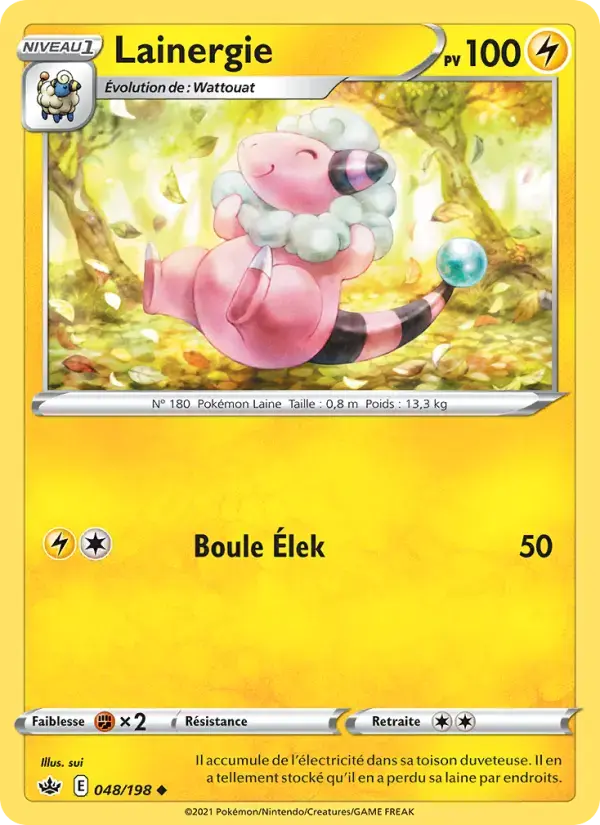 Carte Pokémon Lainergie #48 — Règne de Glace