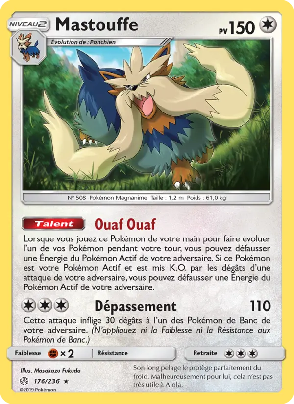 Carte Pokémon Mastouffe #176 — Éclipse Cosmique