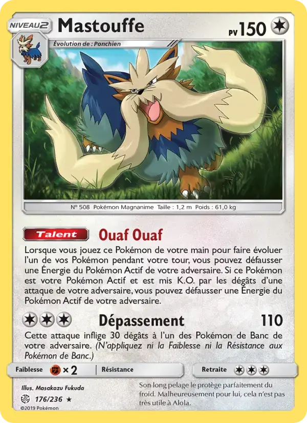 Carte Pokémon Mastouffe #176 — Éclipse Cosmique