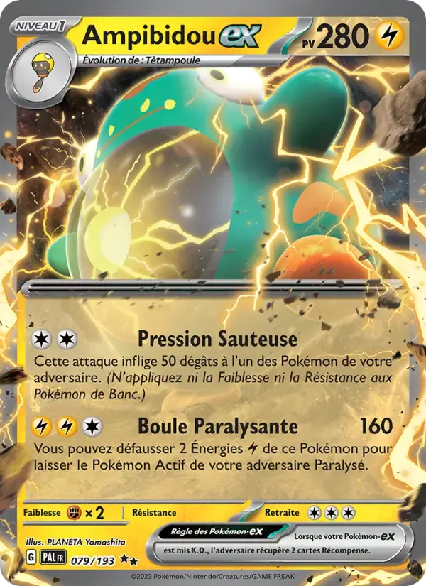 Carte Pokémon Ampibidou-ex #079 — Évolutions à Paldea