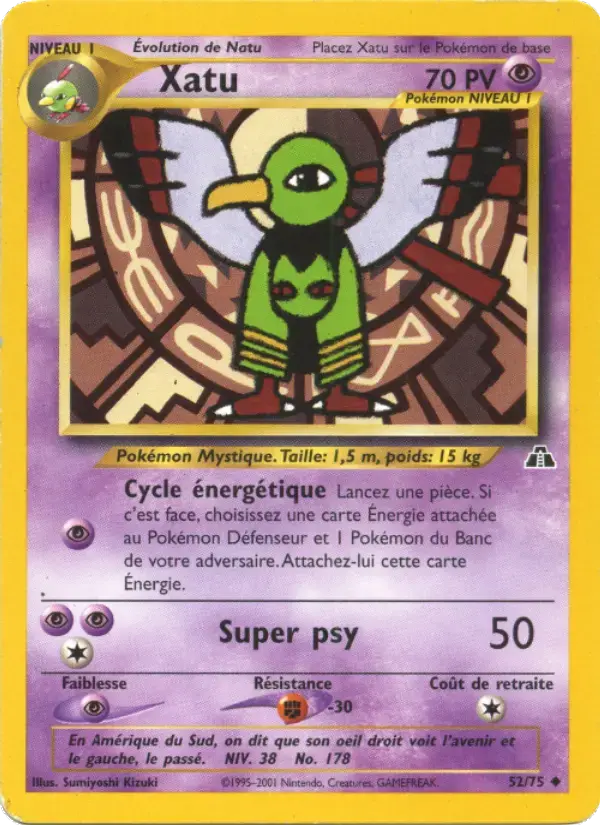 Carte Pokémon Xatu #52 — Neo Discovery