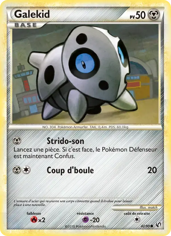 Carte Pokémon Galekid #42 — Indomptable