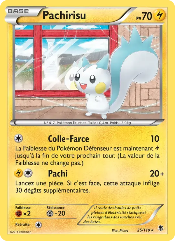 Carte Pokémon Pachirisu #25 — Vigueur Spectrale