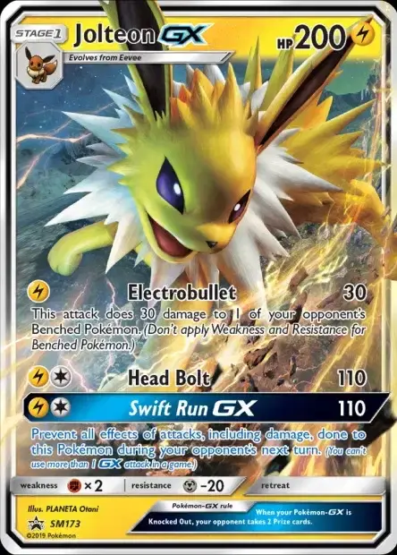 Carte Pokémon Voltali-GX #SM173 — Jumbo