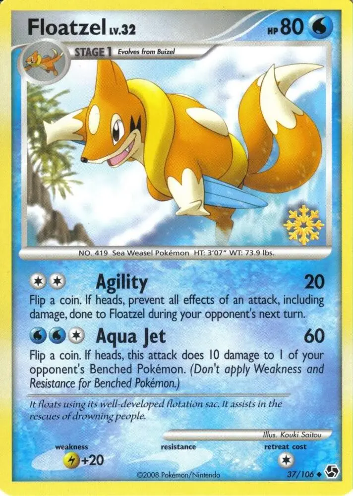 Carte Pokémon Floatzel #037 — Countdown Calendar Promos